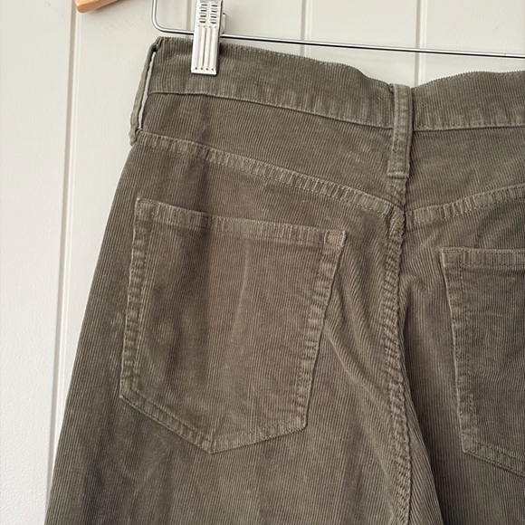 J.Crew Re-Imagined Olive Green Corduroy High-Rise Wide-Leg Pants Size 25 - Picture 10 of 15
